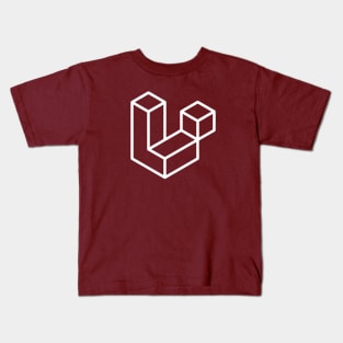 Laravel Framework Logo White Mode Kids T-Shirt